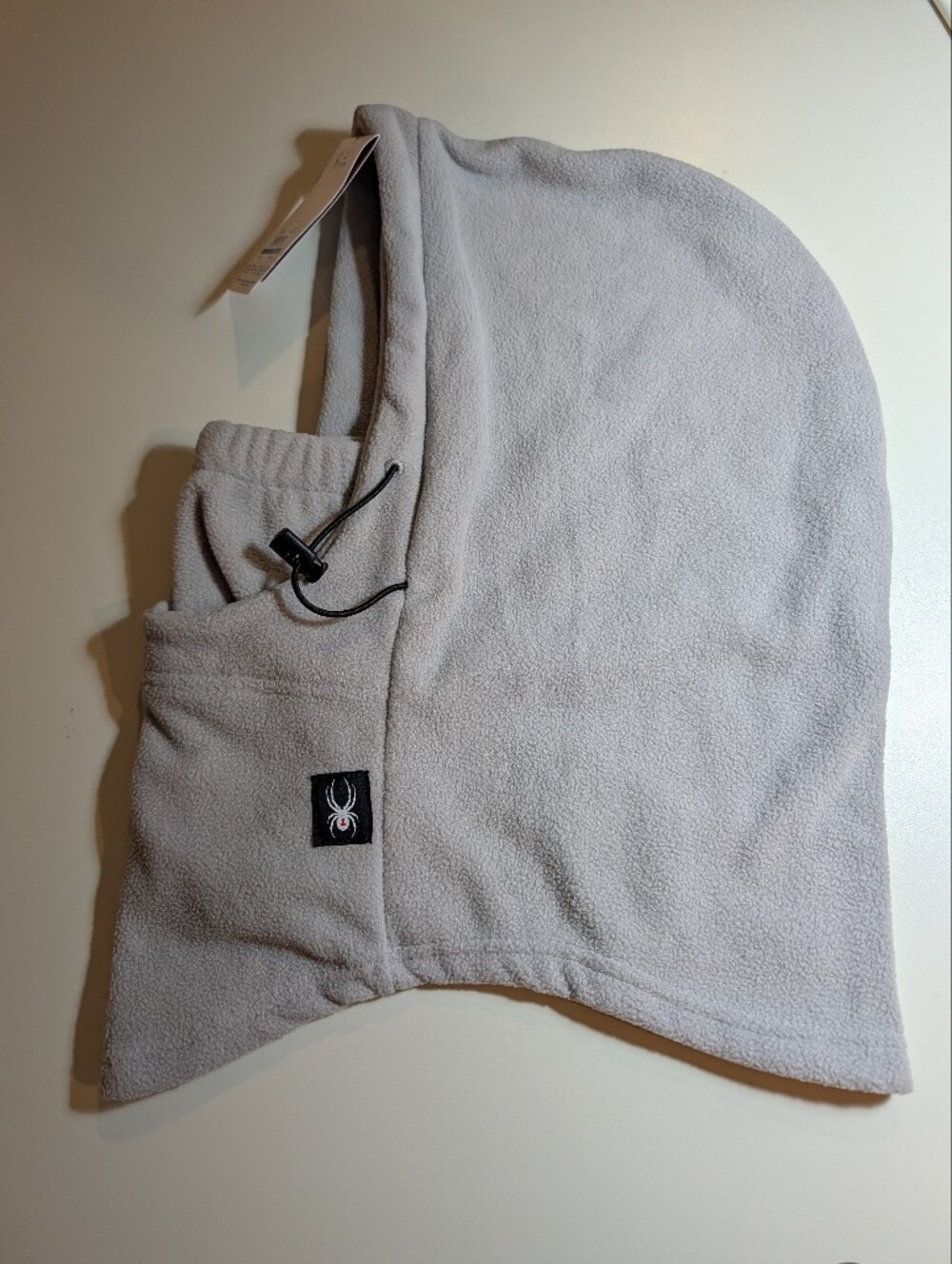 Spyder Light Gray Fleece Hooded Neck Warmer